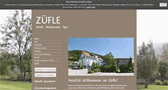 Desktop Screenshot of hotelzuefle.de