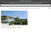 Tablet Screenshot of hotelzuefle.de